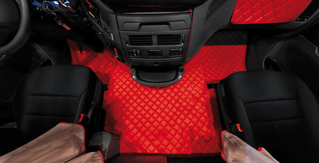 Tappeto unico Rosso Actros MP2 04/03>12/08 no tunnel sedile fisso 96534