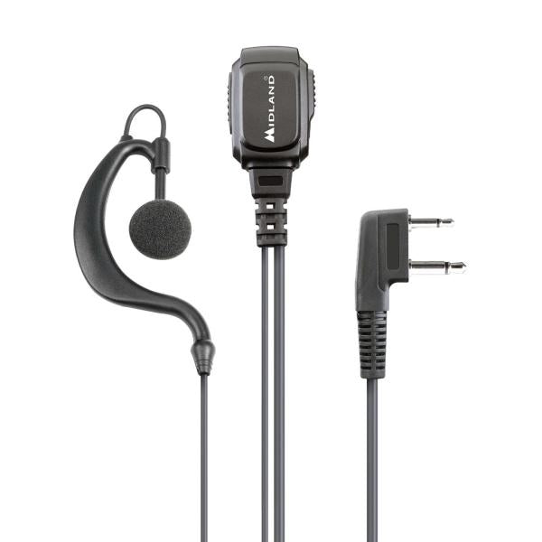 Midland MA21 L Pro, 2-poliges Midland-Headset mit Mikrofon 