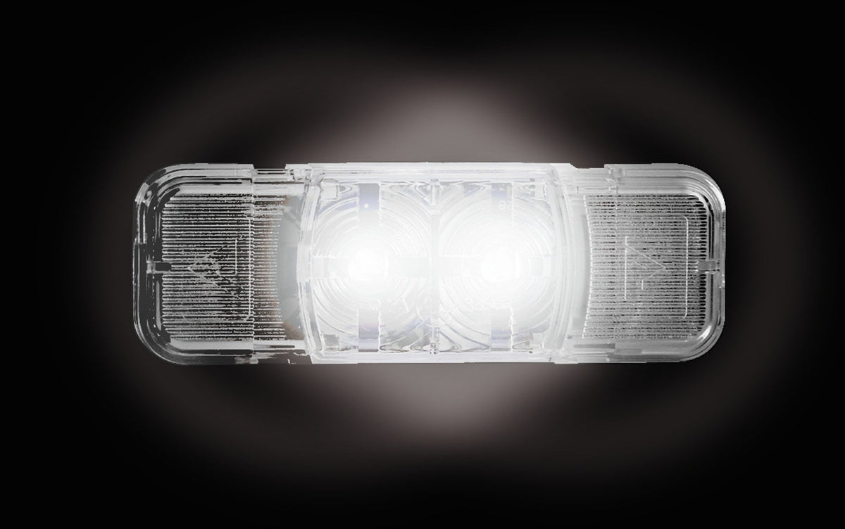 Leuchten Fläche 2 LED 24V Weiß