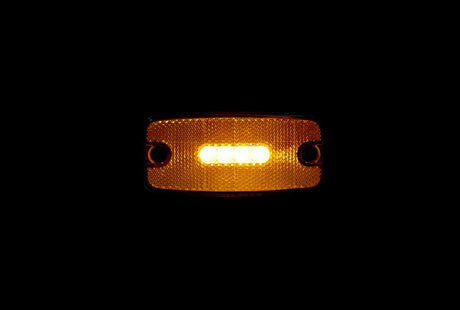 Lampa Luce ingombro con catarifrangente e staffa, 10/30V - 4 Led - Arancio 97020