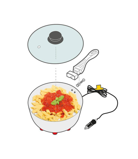 Lampa Electric Saucepan, pentola elettrica -  18 cm - 12V - 170W - 13A 97122