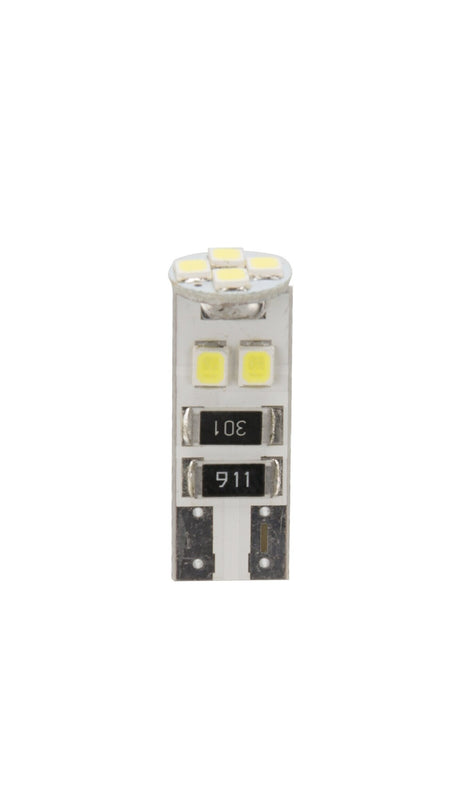 Pilot 24V Hyper-Led 24 - 8 SMD x 3 chips - (T10) - Trifocus - W2,1x9,5d - 20 pz - Scatola - Bianco - Doppia polarità - Resistenza incorporata
