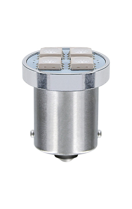 Pilot 24V Led Series - 4 SMD x 1 chip - (P21W) - BA15s - 20 pz - Scatola - Arancio - Doppia polarità
