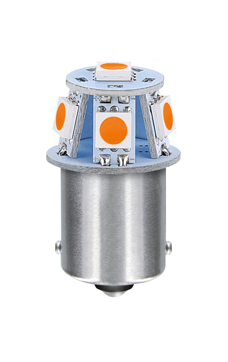 Pilot 24/28V Led Series - 6 SMD x 1 chip - (R5W) - BA15s - 20 pz - Scatola - Arancio - Doppia polarità