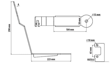 Staffa per antenna CB Mercedes Actros MP4 (09/11>09/19) Mercedes MP5 (10/19>) 97740