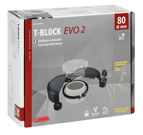 Lampa T-Block Evo 2 - Blindatura Antifurto per Tappo Carburante -  80 mm 97793