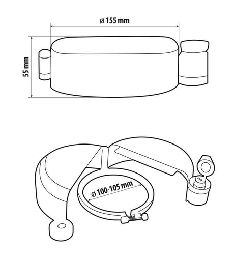 Lampa T-Block Evo 2 - Blindatura Antifurto per Tappo Carburante -  80 mm 97793