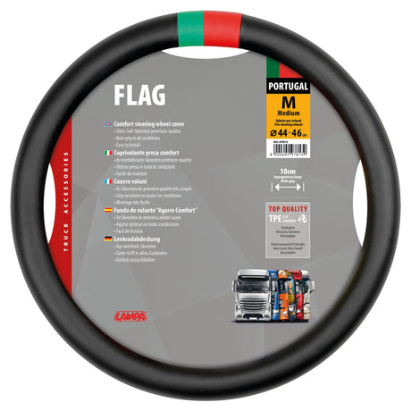 Lampa Flag Portogallo, coprivolante in Skeentex - M - diametro 44/46 cm 97813