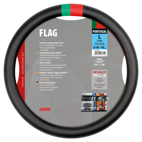 Lampa Flag Portogallo, coprivolante in Skeentex - L - diametro 46/48 cm 97814