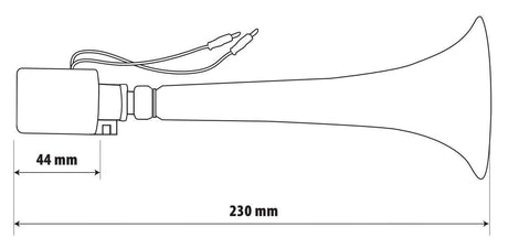 Lampa Tromba elettropneumatica 12/24V, 8A 97860