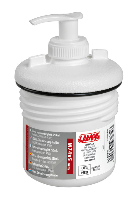Lampa Dispenser porta sapone, per tanica 25 L - 250 ml 97872