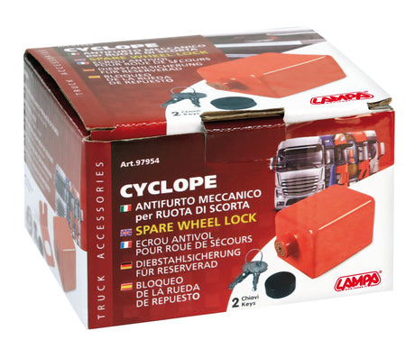 Lampa Cyclope, antifurto meccanico per ruota di scorta 97954