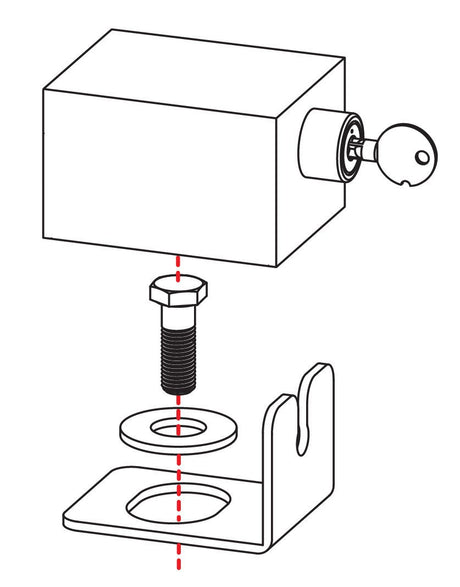 Lampa Cyclope, antifurto meccanico per ruota di scorta 97954