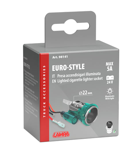Lampa Euro-Style, presa accendisigari illuminata 24V 98141