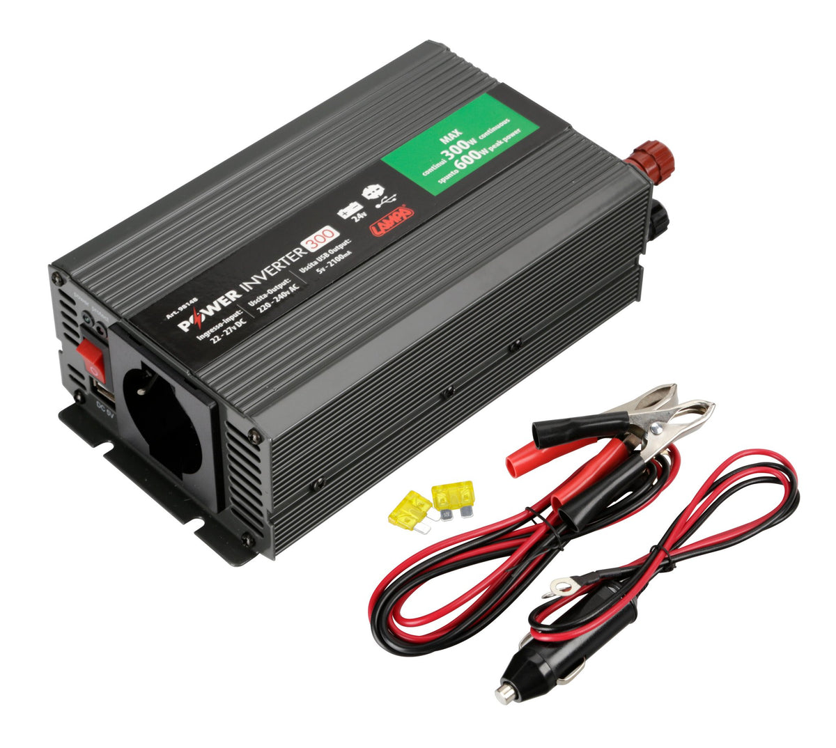 Inverter 24V 220V 300W per camion  Lampa Power Inverter 300 98148