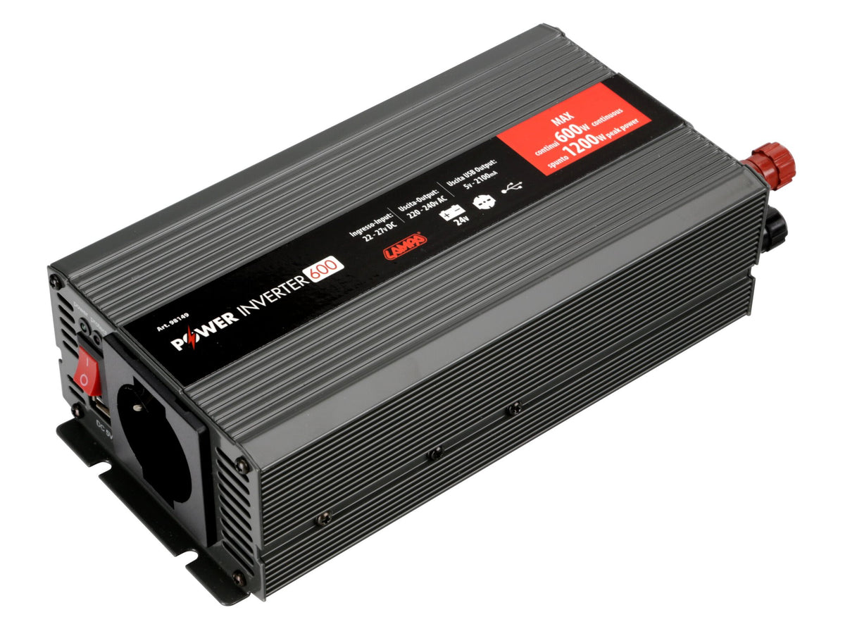 Inverter 24V 220V 600W per camion  Lampa Power Inverter 600 98149