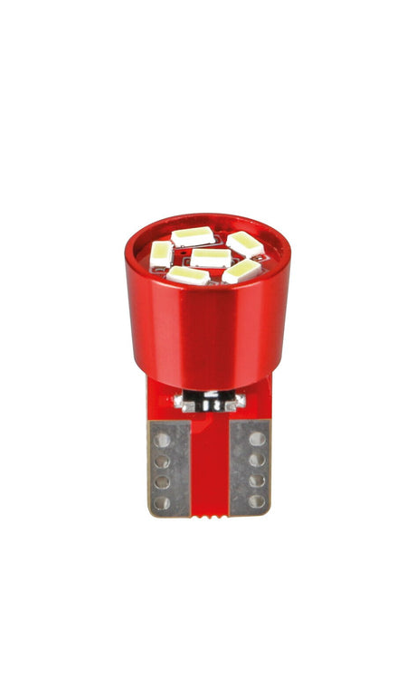 Pilot 24-30V Led series 6 Led SMD T10 W2,1x9,5d 2 pz Busta Rosso res. inc.