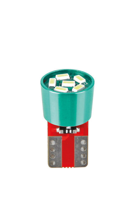 Pilot 24-30V Led series 6 Led SMD T10 W2,1x9,5d 2 pz Busta Verde res. inc.