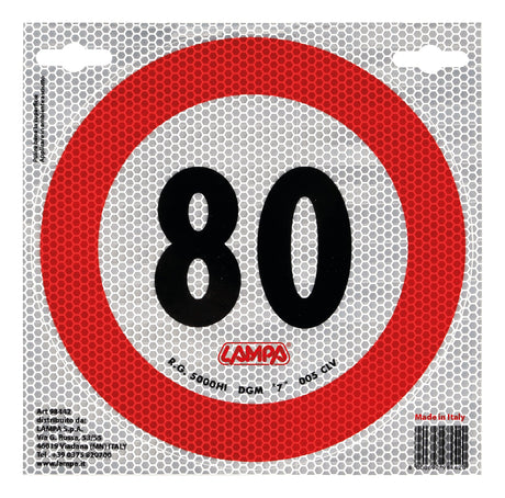 Lampa Contrassegno limite velocità - 80 Km/h 98442