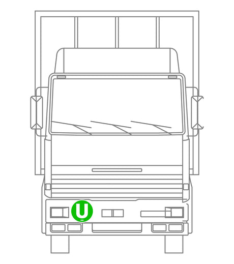 Lampa Contrassegno adesivo - U - Veicolo ecologico 98452