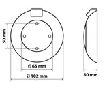 Lampa Luce di cortesia a 9/21 Led - Bianco 98462