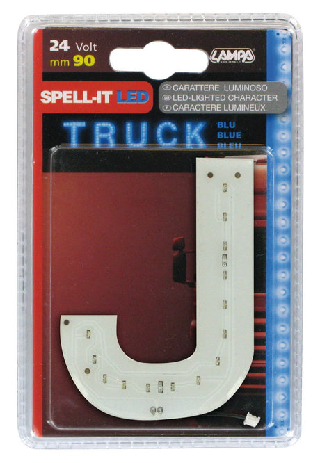 Lampa Spell-It Led, 90 mm, 24V - Blu - J 98774
