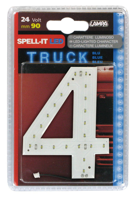 Lampa Spell-It Led, 90 mm, 24V - Blu - 4 98794