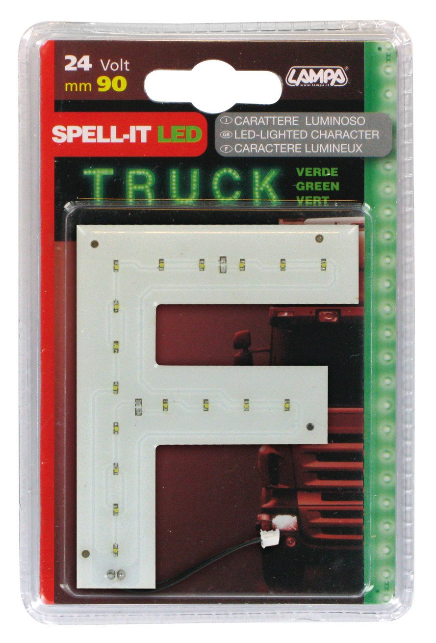 Lampa Spell-It Led, 90 mm, 24V - Verde - F 98814