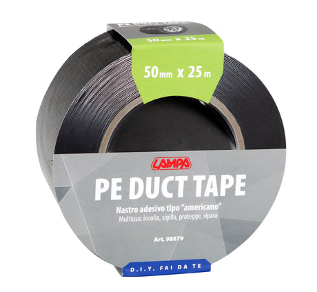Lampa Nastro adesivo tipo americano - 50 mm x 25 m - Nero 98879