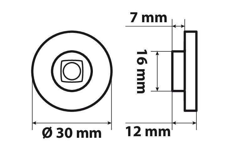 Lampa 24V LED-Dekorationsleuchten-Paar in Grün für Lkw