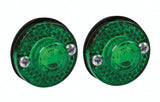 Lampa 24V LED-Dekorationsleuchten-Paar in Grün für Lkw