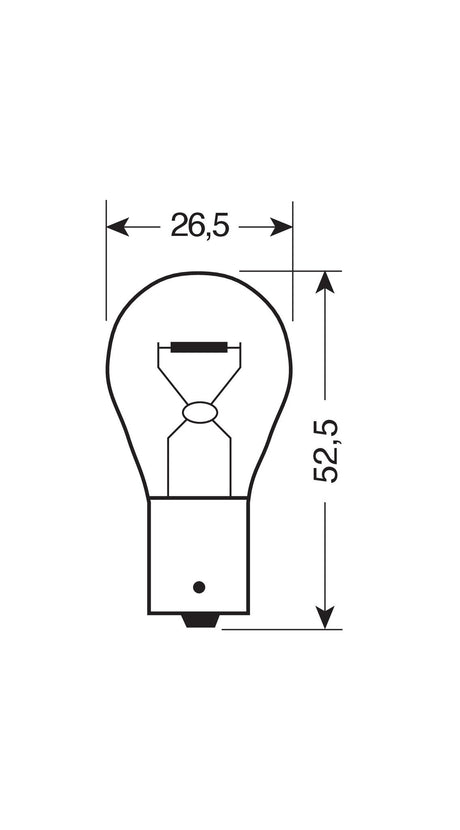 Lampa 24V Lampada 1 filamento - P21W - 21W - BA15s - 10 pz - Scatola 98230