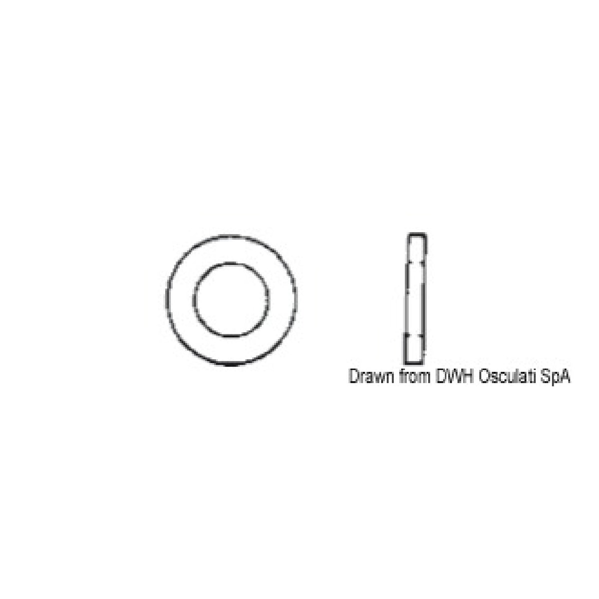 Osculati Breite Flachscheiben A4-9021A-03X009