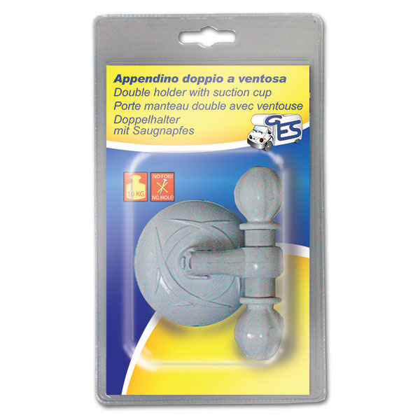 Percha con doble ventosa para interiores de Camper 8032793930181