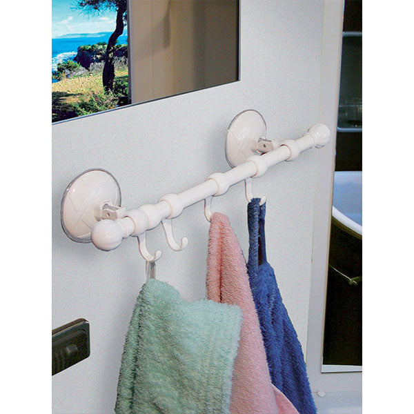 32 cm Kleiderbügel mit Haken und Saugnäpfen für Wohnmobil-Innenausstattung 8032793930242
