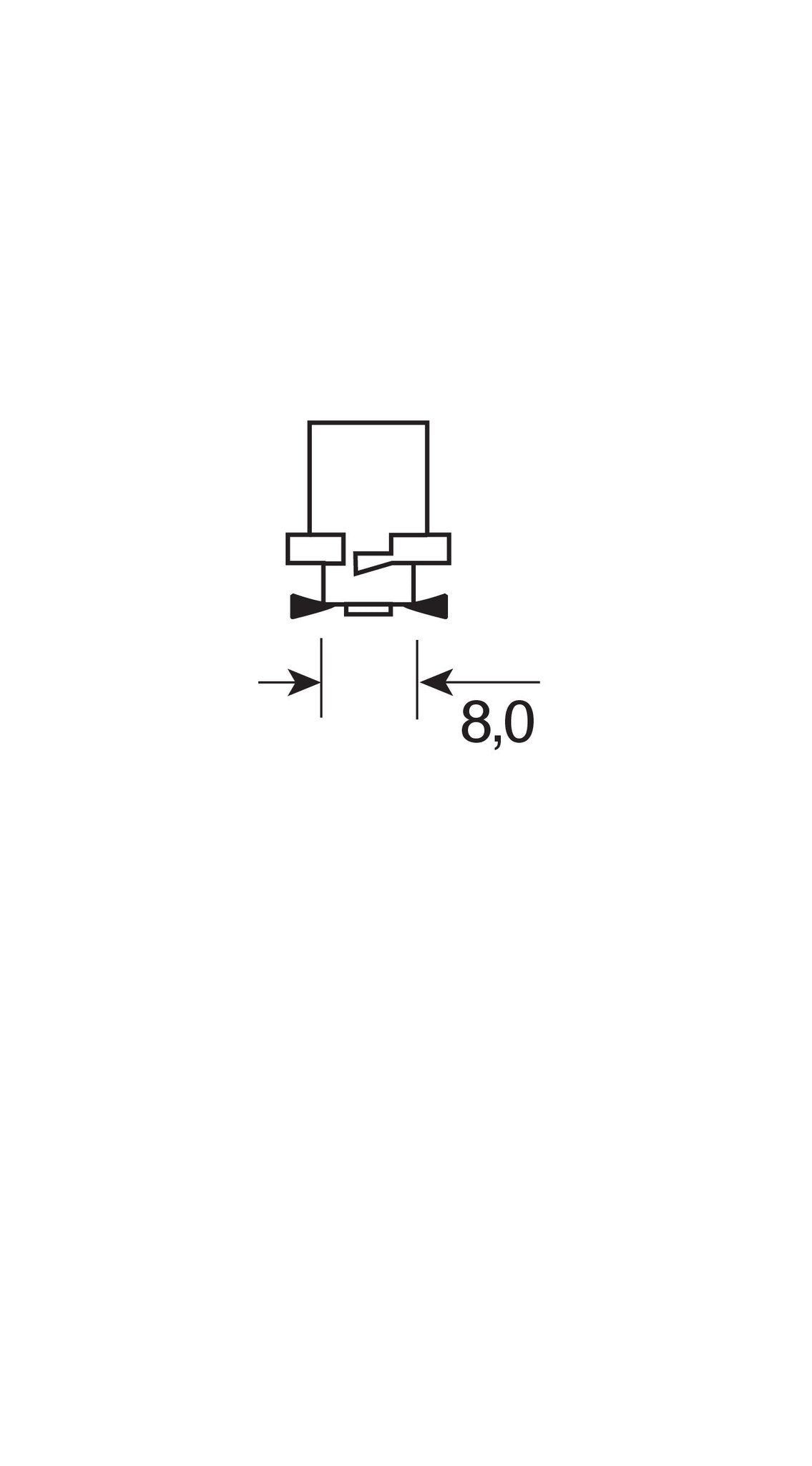 Pilot 24-30V Led series - 1 Led SMD - (R11) - B8,0 - 20 pz - Busta - Rosso