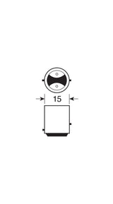 Pilot 12V Lampada Multi-Led 11 Led - (P21/5W) - BAY15d - 1 pz - Scatola - Rosso