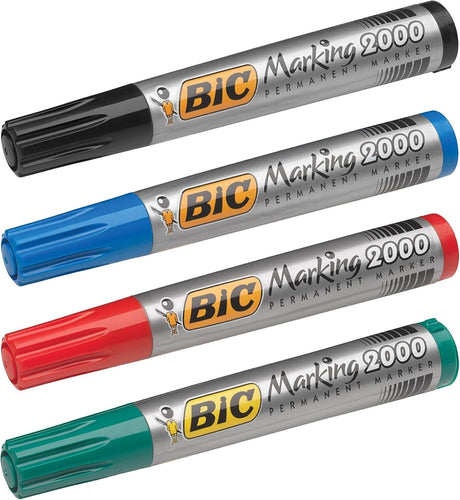 Lampa Bic Marking 2000, marcatori permanenti, scatola 4 colori BIC8209112