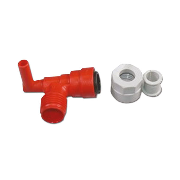 Rotes 90-mm-Fitting für BLR917-Kessel