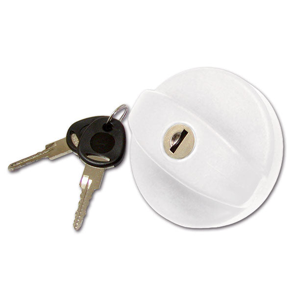 Tappo Bocchettone Bianco con Cilindretto e Chiavi New System BOC9128B