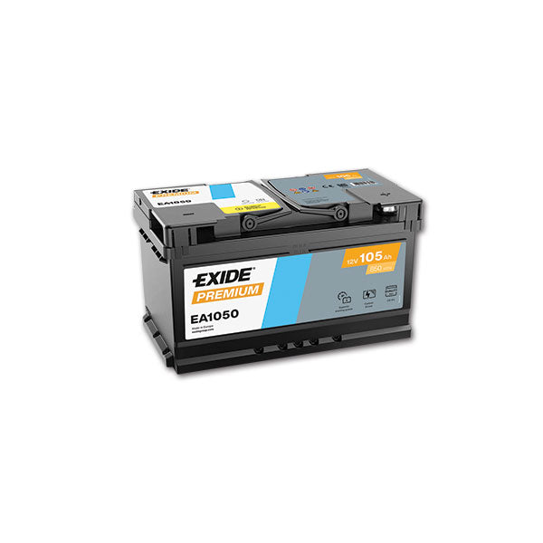 Exide Camperbatterie PREMIUM Starter-/Betriebsbatterie 12V 105Ah
