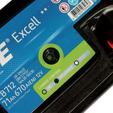 Batteria Exide Excell EB 712 LB3 12V 71Ah 670A  Avviamento Camper e Ford Transit