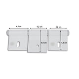 126 mm weißes Aluminiumscharnier mit 3 Löchern CER501