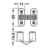 Ges Cerniera per spessori legno 16 mm CER701
