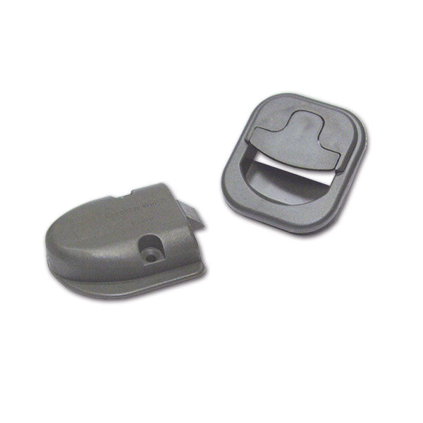 Serratura Completa Grigia per Antine - Sistema Integrato Mobili Camper CHR058