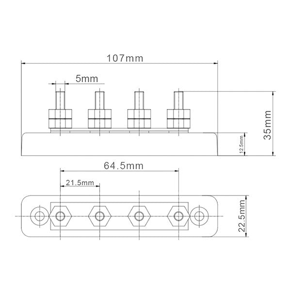 Ges Barra di connessione 150 A / 48 V CRB603