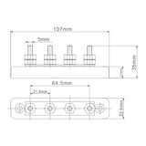 Ges Barra di connessione 150 A / 48 V CRB603