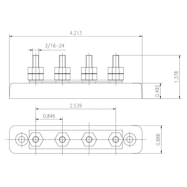 Ges Barra di connessione 150 A / 48 V CRB603