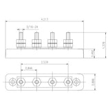 Ges Barra di connessione 150 A / 48 V CRB603