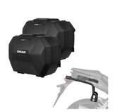 KIT MALETAS LATERALES SHAD SH38X Negro + SISTEMA 3P CHASIS KAWASAKI ELIMINATOR 500 24>